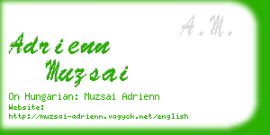 adrienn muzsai business card